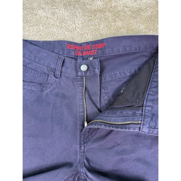 Esprit Service Fit Blue Khaki Pants Mens Size 30x32 Chino B822 - Picture 3 of 16